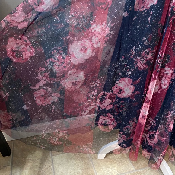 Lovely Grace Long Whimsigoth Gown Babydoll Forest Fairy Y2K Mesh Glitter Size S - Picture 5 of 17